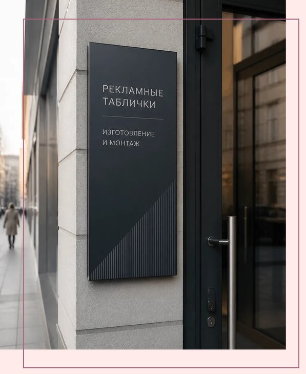 Рекламные таблички в Сосновоборске по цене от 4655 р. | Аванза-Ссб