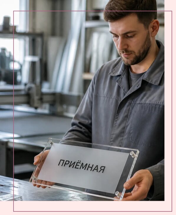 Таблички из оргстекла на заказ в Сосновоборске от 4035 р. | Аванза-Ссб